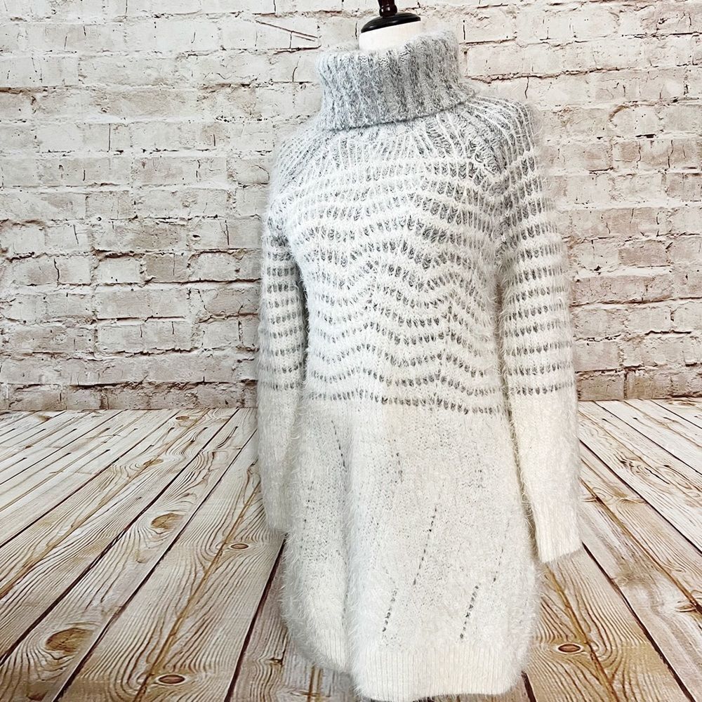 Sleeping on Snow Anthropologie alpaca blend fuzzy sweater dress